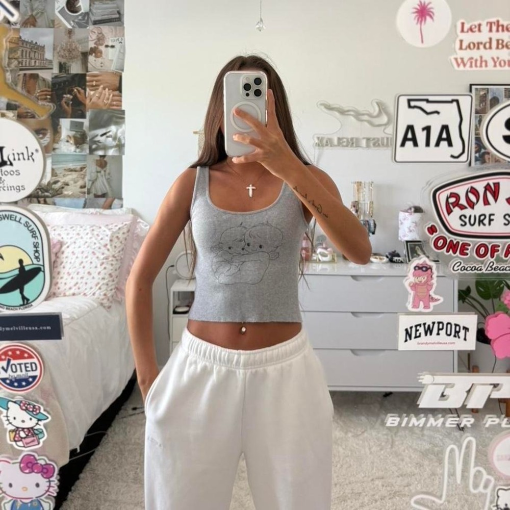 Brandy‎ Melville angel ribbed tank top